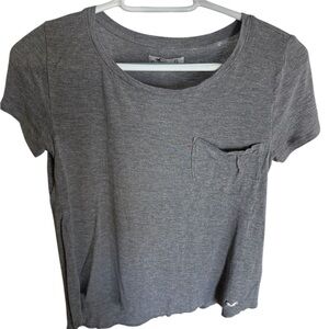 Hollister Heather Gray Short Sleeve Tee